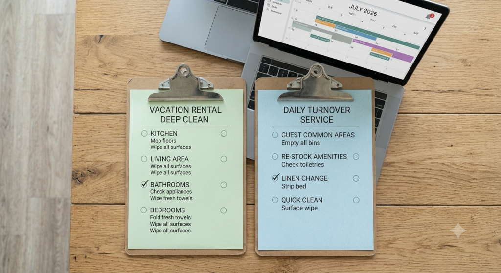 Vacation rental cleaning operations checklist for revenue managers